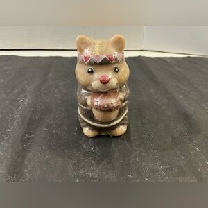 Vintage Small Squirrel Candle Indian Thanksgiving Candle